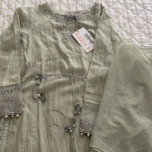 Light green kids shalwar kameez Maria B.